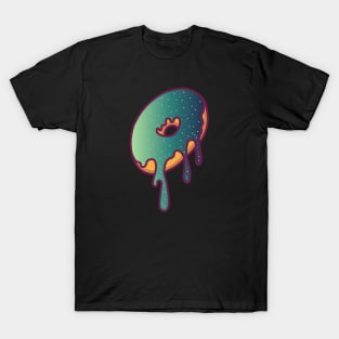 Dripping Galaxy Donut (Green) T-Shirt